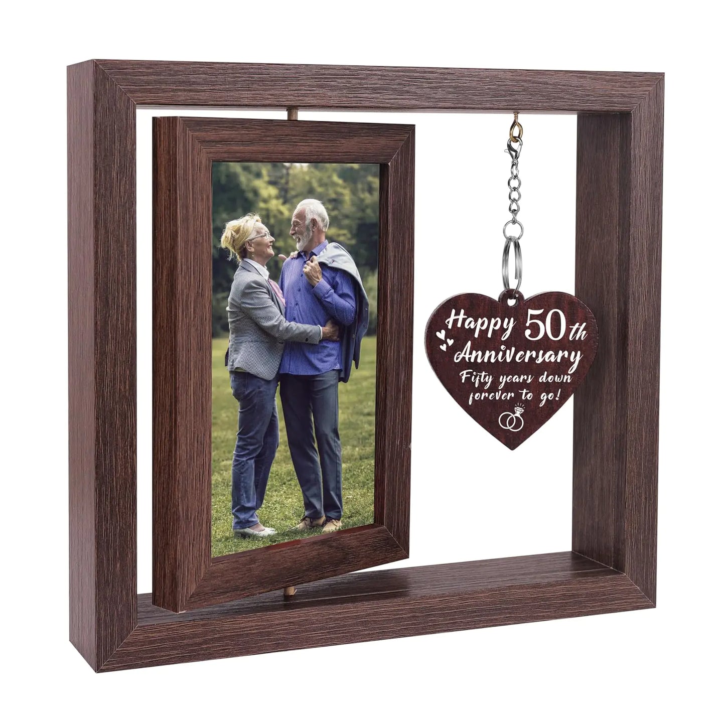 Boiveco 50 Year Anniversary Picture Frame Gifts for Men Women 50th Anniversary Wedding Gifts for Parents Couples Wife Husband Wedding Anniversary Frame Gifts